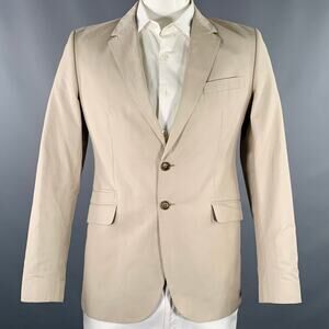 PS by PAUL SMITH Size 42 Khaki Cotton Blend Sport Coat
